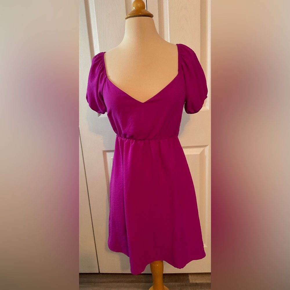 Rolla Coster Hot Pink Barbiecore Short Sleeve Dress Medium‎